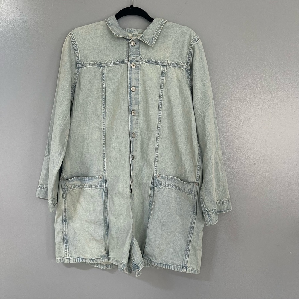 Free People Maggie Denim Shortalls - Picture 3 of 8